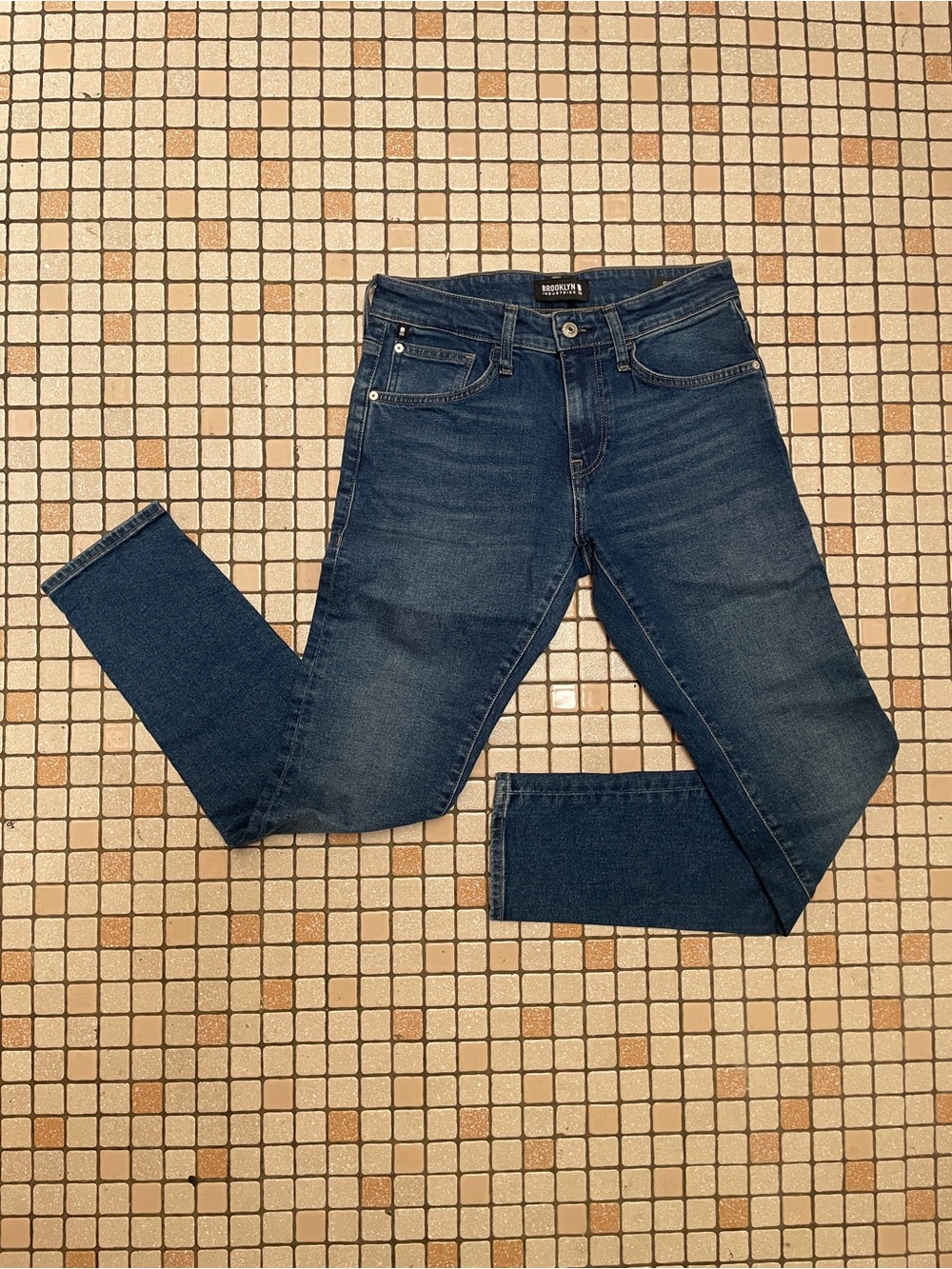 Brooklyn Industries Clark Skinny Jeans in Deep Blue Denim